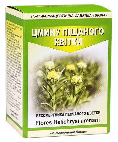 Бессмертника песчаного цветки 50г Производитель: Украина Виола ФФ